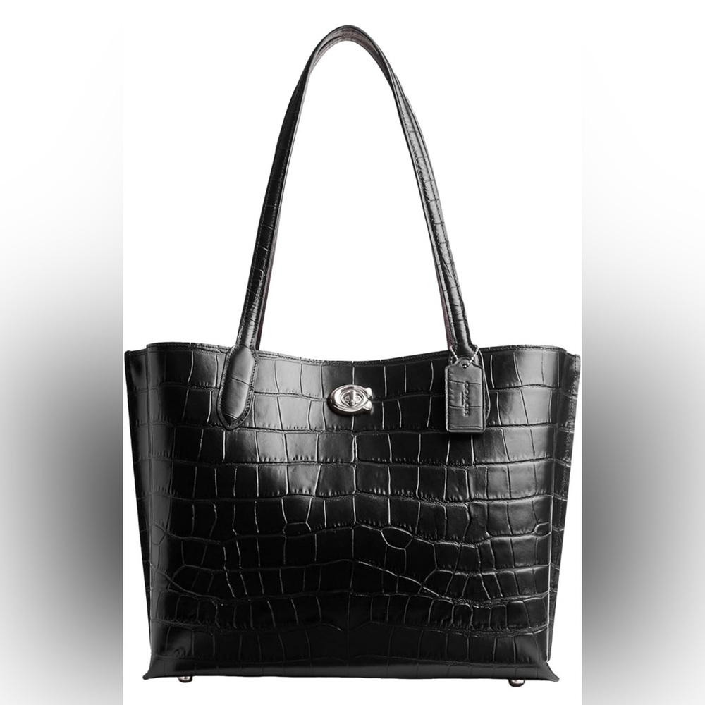 Coach Willow Tote - Croc Embossed